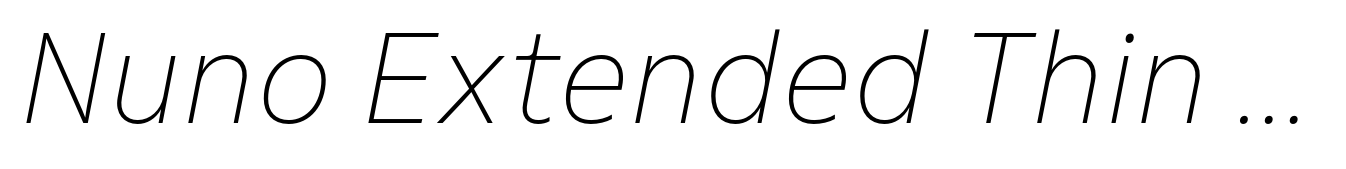 Nuno Extended Thin Italic